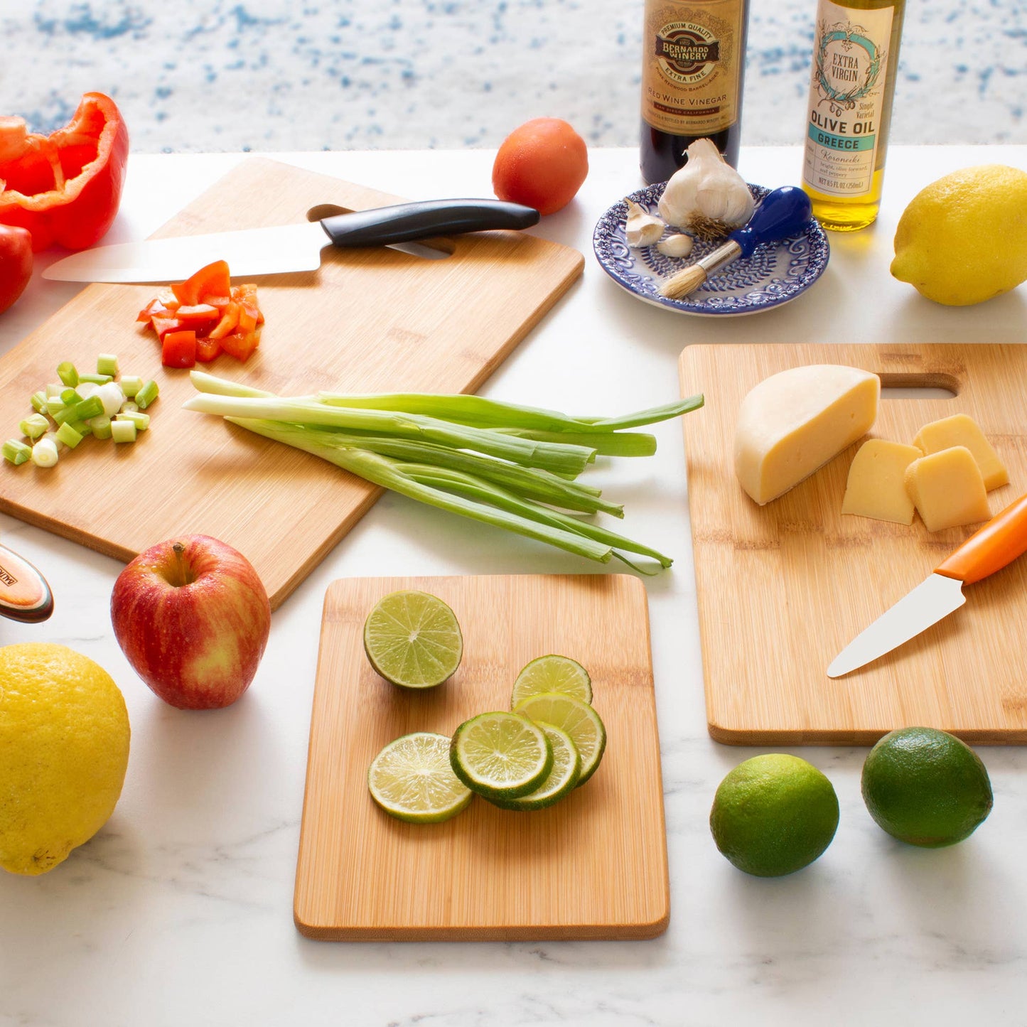 3-Piece Bamboo Cutting Board Set
