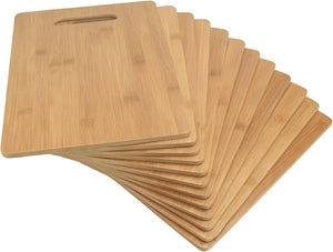Bamboo Cutting Board with Handle: 12"x9"