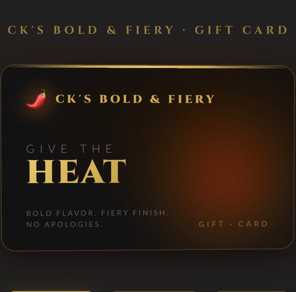 The Bold & Fiery Gift Card - CksThe Bold & Fiery Gift Card