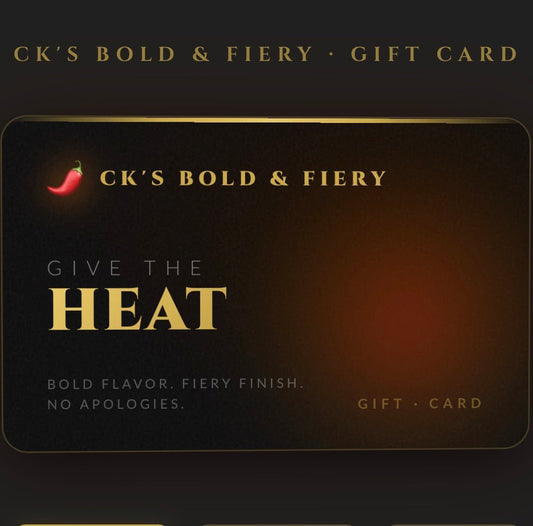 The Bold & Fiery Gift Card - CksThe Bold & Fiery Gift Card