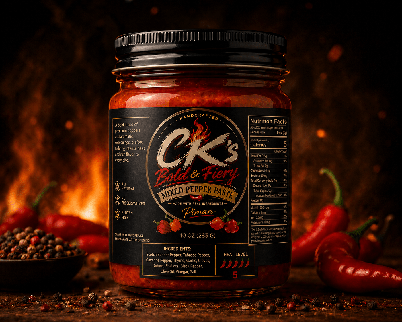CK’s Bold Mixed Pepper Paste (Piman) - CksCK’s Bold Mixed Pepper Paste (Piman)